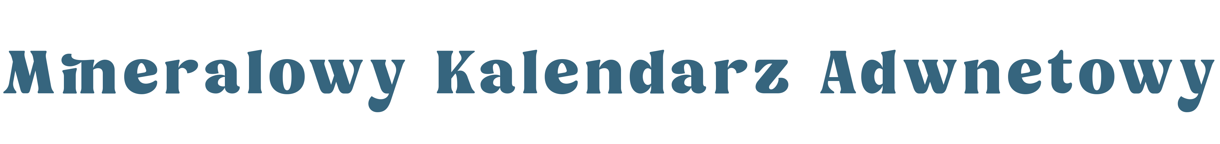 Mineralowy Kalendarz